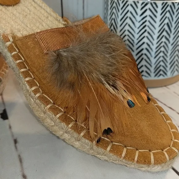 Camila's Feather Boho Chic Espadrilles Women's 7.5/8 - Picture 9 of 16